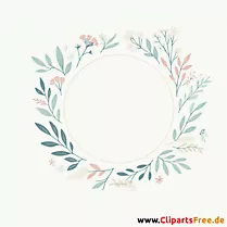 Blumen Rahmen Clipart - Bilder zum Herunterladen