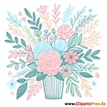 Blumenstrauß Clip Art - Bilder zum Herunterladen