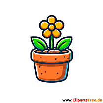 Blumentopf Clipart - Bilder gratis herunterladen