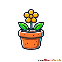 Blumentopf Clipart - Bilder gratis herunterladen
