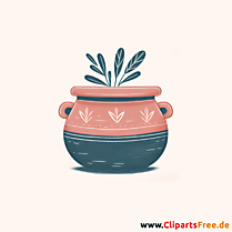 Blumentopf Clipart - Bilder zum Herunterladen