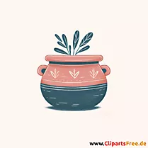 Blumentopf Clipart - Bilder zum Herunterladen