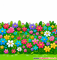 Blumenwiese Clipart - Bilder gratis herunterladen