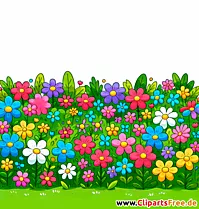 Blumenwiese Clipart - Bilder gratis herunterladen