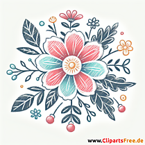 Clip Art Blume - Bilder zum Herunterladen