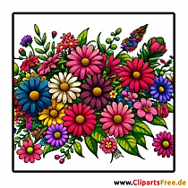 Clipart Blumen kostenlos - Bilder gratis herunterladen