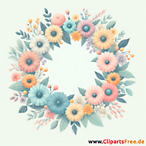 Clipart Blumenkranz - Bilder zum Herunterladen