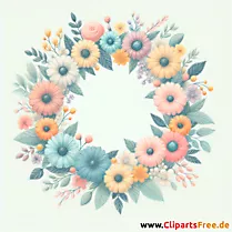 Clipart Blumenkranz - Bilder zum Herunterladen