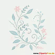 Clipart Blumenranke - Bilder zum Herunterladen