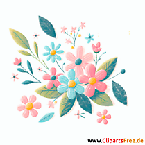 Clipart Frühlingsblumen - Bilder zum Herunterladen