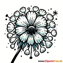 Clipart Pusteblume - Bilder gratis herunterladen