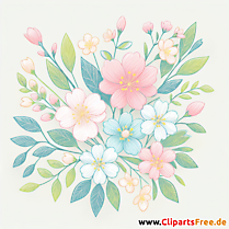 Frühlingsblumen Clipart - Bilder zum Herunterladen