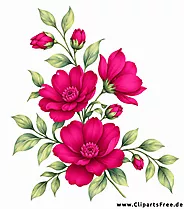 Peonien Blütenzweig mit Knospen und Blättern Bild