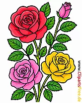 Schöne Rosen Clipart
