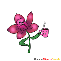 Dessin animé fleur clipart gratuit