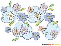 Clipart Sammlung kostenlos mit Blumen