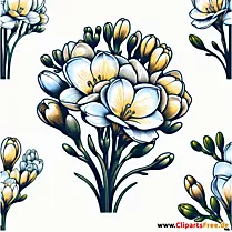 Freesie Clipart zum Thema Blumen