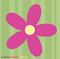 Free Clipart Retro Flower