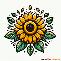 Sonnenblume Clipart zum Thema Blumen
