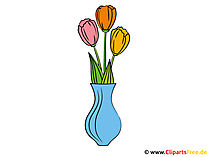 Tulpen in der Vase Bild-Clipart