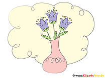 Vase mit Blumen Bild - Clipart