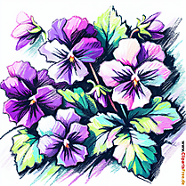 Veilchen Clipart