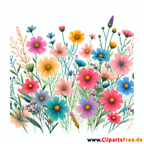 Wildblumen Clipart - Bilder zum Herunterladen
