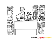 Arbeit Clipart schwarz-weiss