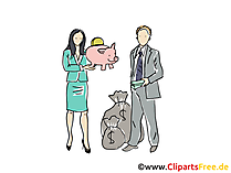 Bankangestellte Clipart, Grafik, Bild