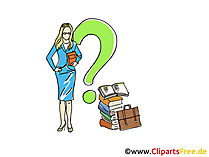 Businesswoman Clipart, Grafik, Bild, Cartoon