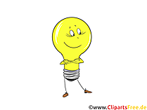 Kostenlos Glühbirne Comic Clipart