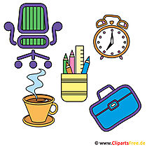 Gratis Clipart Gegenstände vom Arbeitstisch