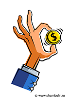 Hand mit Dollar Clipart