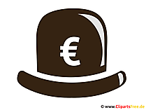 Hut mit Euro-Zeichen Bild