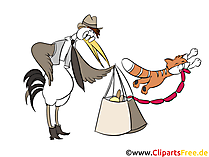 Lebenmitteln einkaufen Clipart, Bild, Illustration