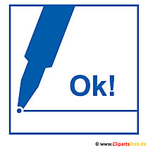Ok Clipart-Bilder