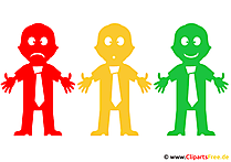 Outplacement Beratung Cliparts für Präsentation