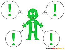 Outplacement Vorteile Clipart für Präsentation