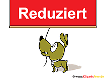 Reduziert Clipart, Bild, Cartoon, Hund, Lable