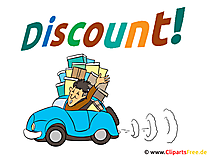 Verkauf, Shopping Cliparts, Bilder, Cartoons