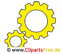 Zahnräder Cliparts