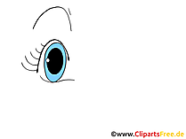 Blaue Auge Bild, Zeichnung, Grafik, Clipart