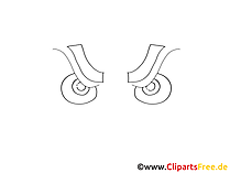 Blick boese Comic, Bild, Cartoon