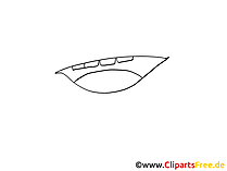 Cartoonmund selbst zeichen