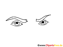 Comic Augen Cliparts, Bilder, Grafiken, Illustrationen