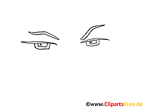 Comic Augen Illustration