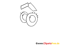 Comic Augen zum Ausdrucken