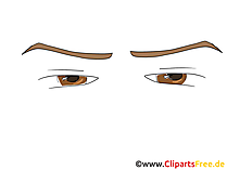 Comic Blick Clipart, Bild, Zeichnung, Grafik