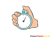 Hand mit Stoppuhr Illustration, Bild, Clipart gratis (7)