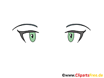 Katzenblick Clipart, Bild, Zeichnung, Grafik